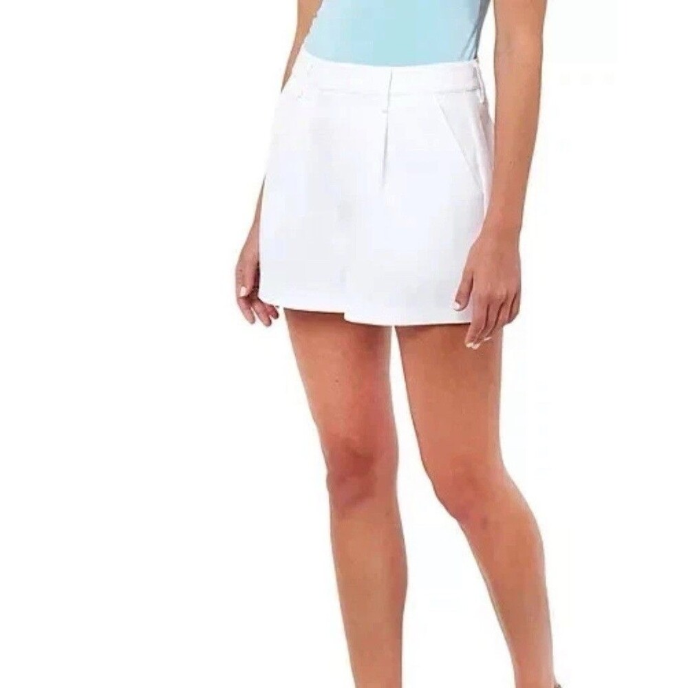 SH32  Edited by Remi Bader NWT SIZE 16 Women Trouser Short Tailored  White